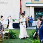 Bride enters her surprise wedding